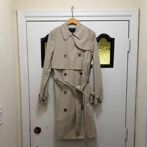 AllSaints Classic Beige Trench Coat